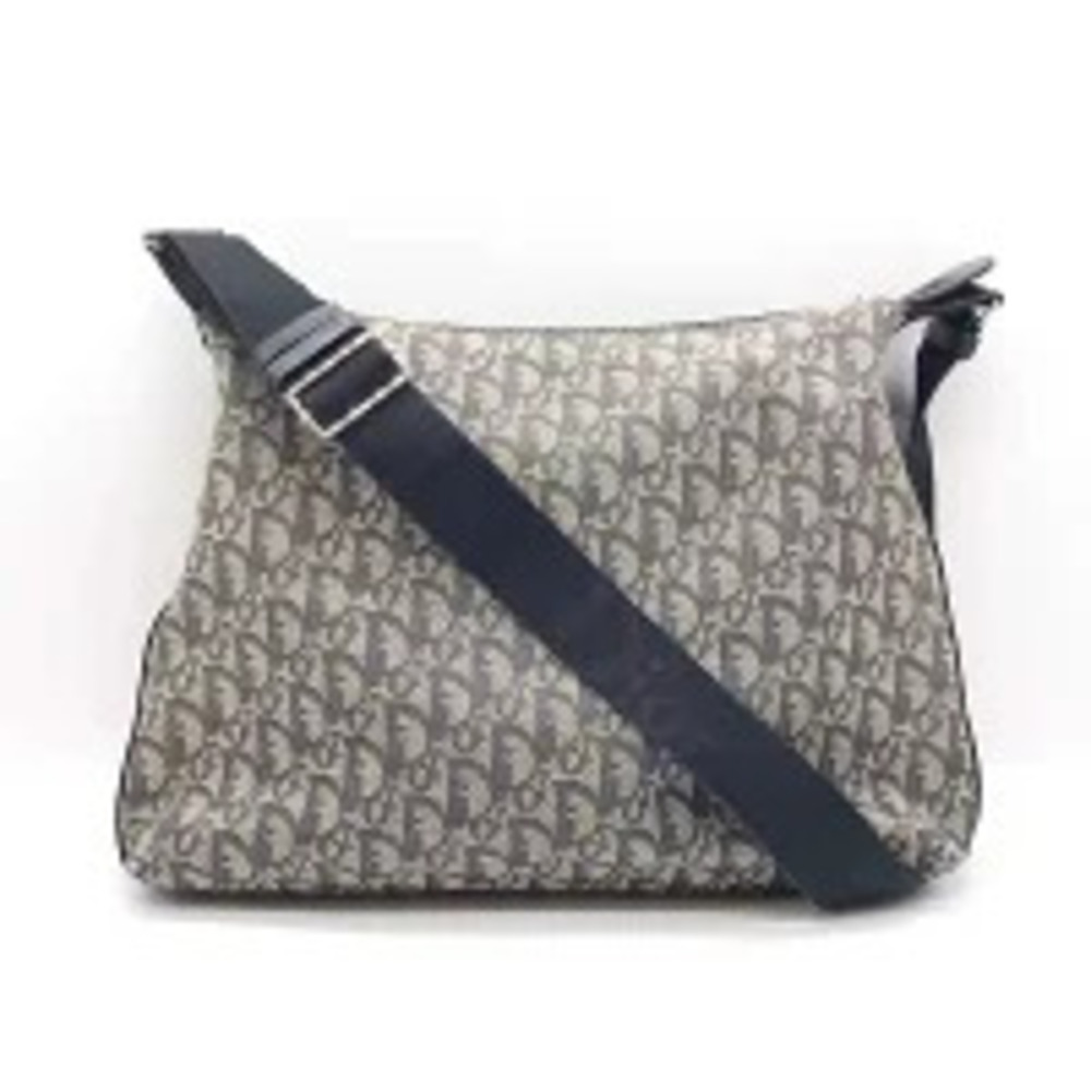 Dior Trotter Shoulder Bag Navy Blue Gray
